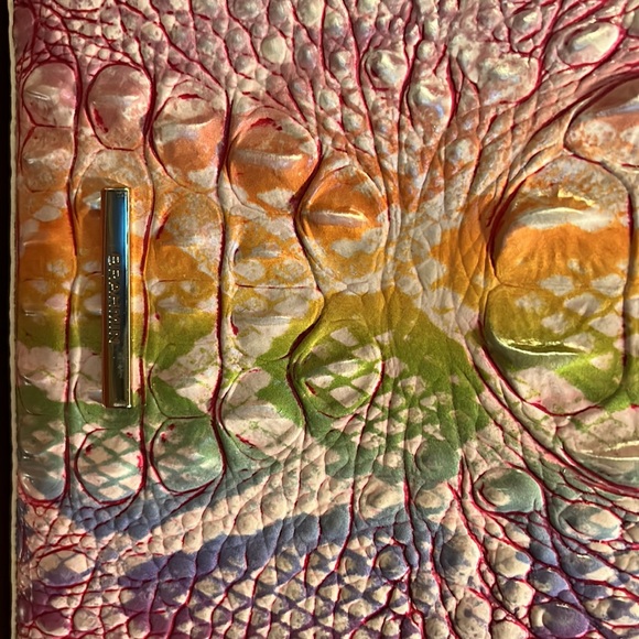 Brand New Brahmin Katie Rainbow Pattern Genuine Leather Purse - Picture 3 of 8